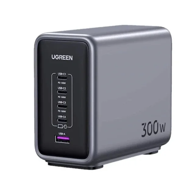 شارژر رومیزی 300 وات یوگرین Nexode 5-Port GaN مدل CD333