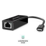 مبدل USB-C به LAN یوگرین مدل US236-50307 از نمای سه بعدی مبدل USB-C به LAN یوگرین مدل US236-50307 - مشکی