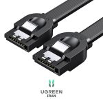 کابل دیتا SATA 3.0 یوگرین مدل US217-30796 از نما کناری کابل دیتا SATA 3.0 یوگرین مدل US217-30796 طول 0.5 متر- مشکی