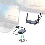 انتقال دهنده بی سیم HDMI 1080P 60Hz یوگرین مدل CM506-50633 از نما اتصال انتقال دهنده بی سیم HDMI 1080P 60Hz یوگرین مدل CM506-50633