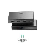 اسپلیتر دو پورت 2.0 HDMI یوگرین مدل CM186-50707 از نما رو به رو اسپلیتر دو پورت 2.0 HDMI یوگرین مدل CM186-50707 - مشکی