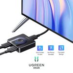 سوئیچ اسپلیتر 2 طرفه HDMI یوگرین مدل CM217-50966 - مشکی اتصال به سیستم سوئیچ اسپلیتر 2 طرفه HDMI یوگرین مدل CM217-50966 - مشکی