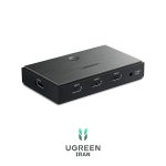 اسپلیتر دو پورت 2.0 HDMI یوگرین مدل CM186-50707 از نما سه بعدی اسپلیتر دو پورت 2.0 HDMI یوگرین مدل CM186-50707 - مشکی