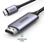 کابل تبدیل USB-C به HDMI یوگرین مدل MM142-50570 طول 1.5 متر - خاکستری