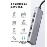 هاب 4 پورت Type-C به USB 3.0 یوگرین مدل CM219-70336 - خاکستری