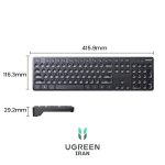 کیبورد بی سیم یوگرین مدل 90250-KU004 ابعاد کیبورد بی سیم یوگرین مدل 90250-KU004 - مشکی