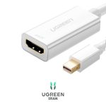 تبدیل Mini DisplayPort به HDMI با رزولوشن 1080p یوگرین 10460-MD112 از نما سه بعدی تبدیل Mini DisplayPort به HDMI با رزولوشن 1080p یوگرین 10460-MD112 - سفید